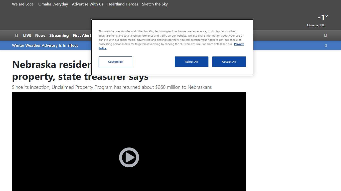 Unclaimed property in Nebraska